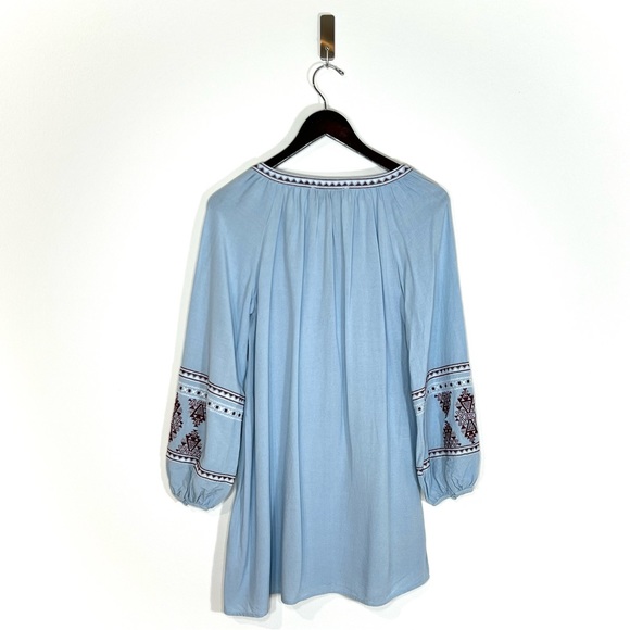 Boho Blue Rain Dress - Picture 2 of 7